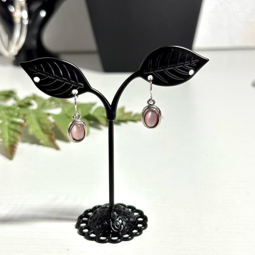 Oval Vintage Dangle Hook Earrings